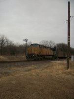 UP 7191 DPU on eastbound UP loaded coal train